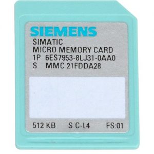 6ES7953-8LJ31-0AA0 | Siemens | SIMATIC S7, Micro Memory Card for S7-300/C7/ET 200, 512KB